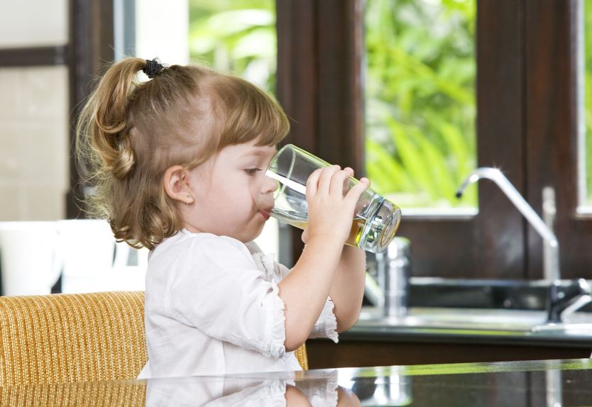 girl with drink