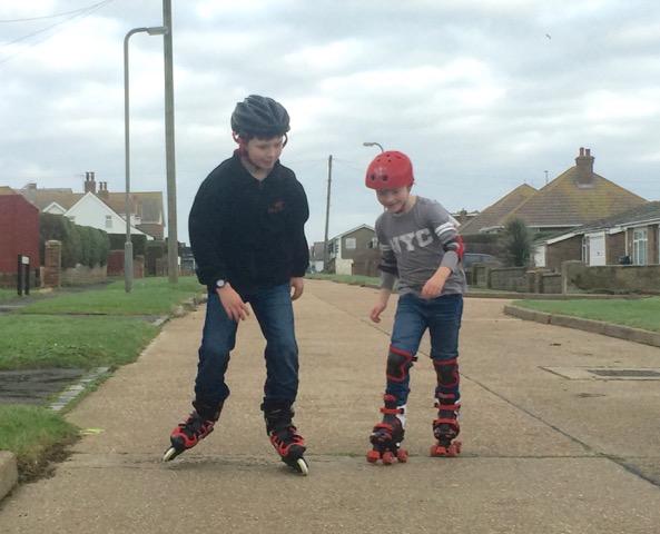 adrian voce children-rollerblading