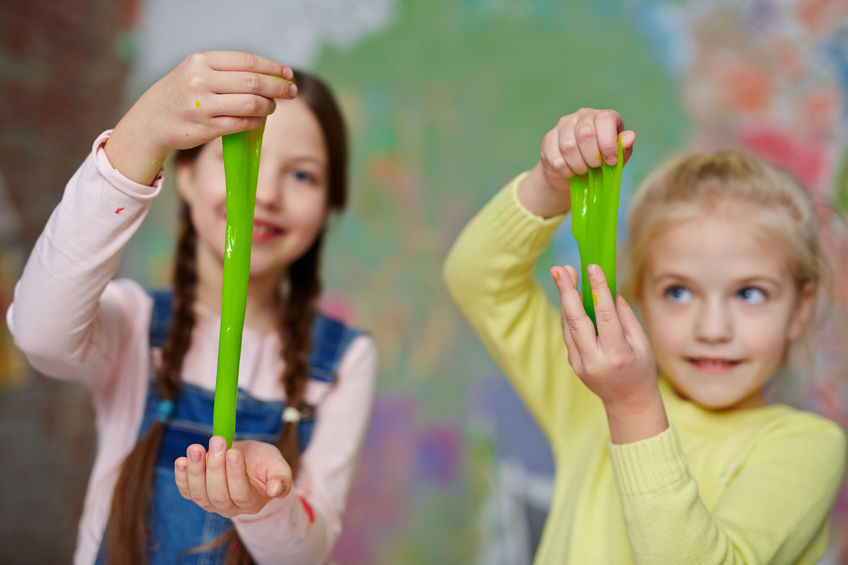 Halloween Crafts for Kids: Creepy crawly play dough slime