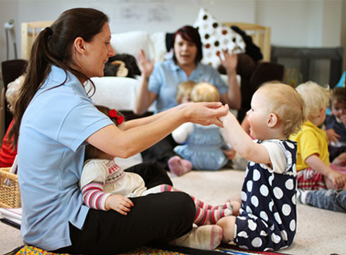 staff at one of sarah steel's nurseries