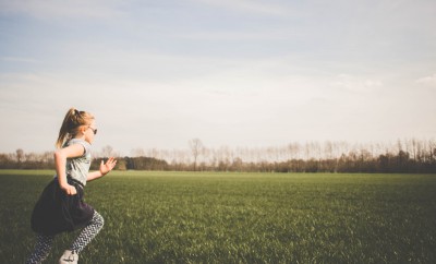 outdoor learning child running