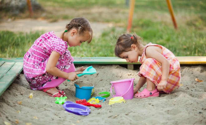 sand pit box table sand play